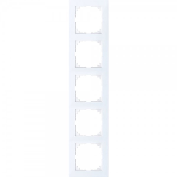 Merten MEG4050-3625 M-Pure-Abdeckrahmen 5-fach aktivweiß glänzend