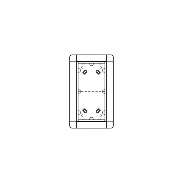 Ritto Portier Unterputz-Rahmen 2-fach weiß 1881270 141x238mm