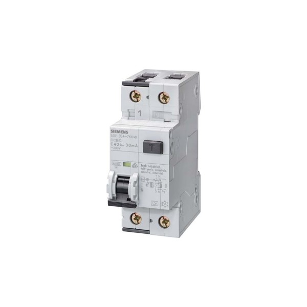 Siemens 5SU1354-6KK10 FI/LS-Schalter 10kA 1P+N Typ A 30mA B-Charakteristik