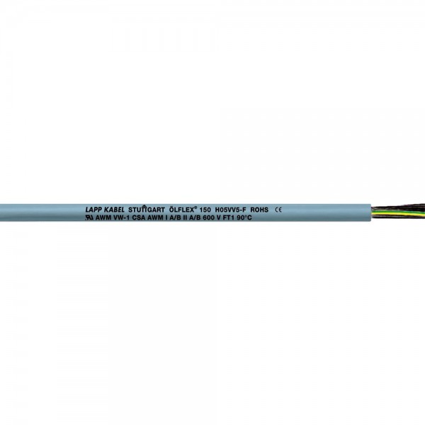 Lapp Kabel ÖLFLEX 150 H05VV5-F 5x0,5mm² Steuerleitung 0015005 Meterware