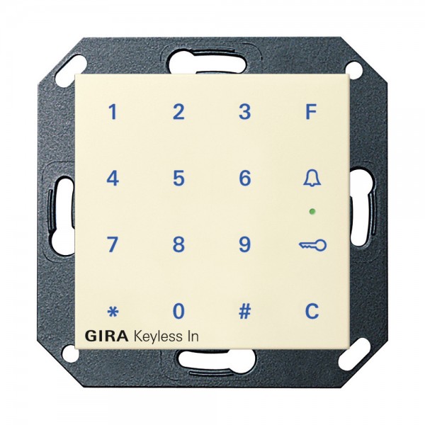 Gira 260501 Keyless In Codetastatur System 55 Cremeweiß glänzend