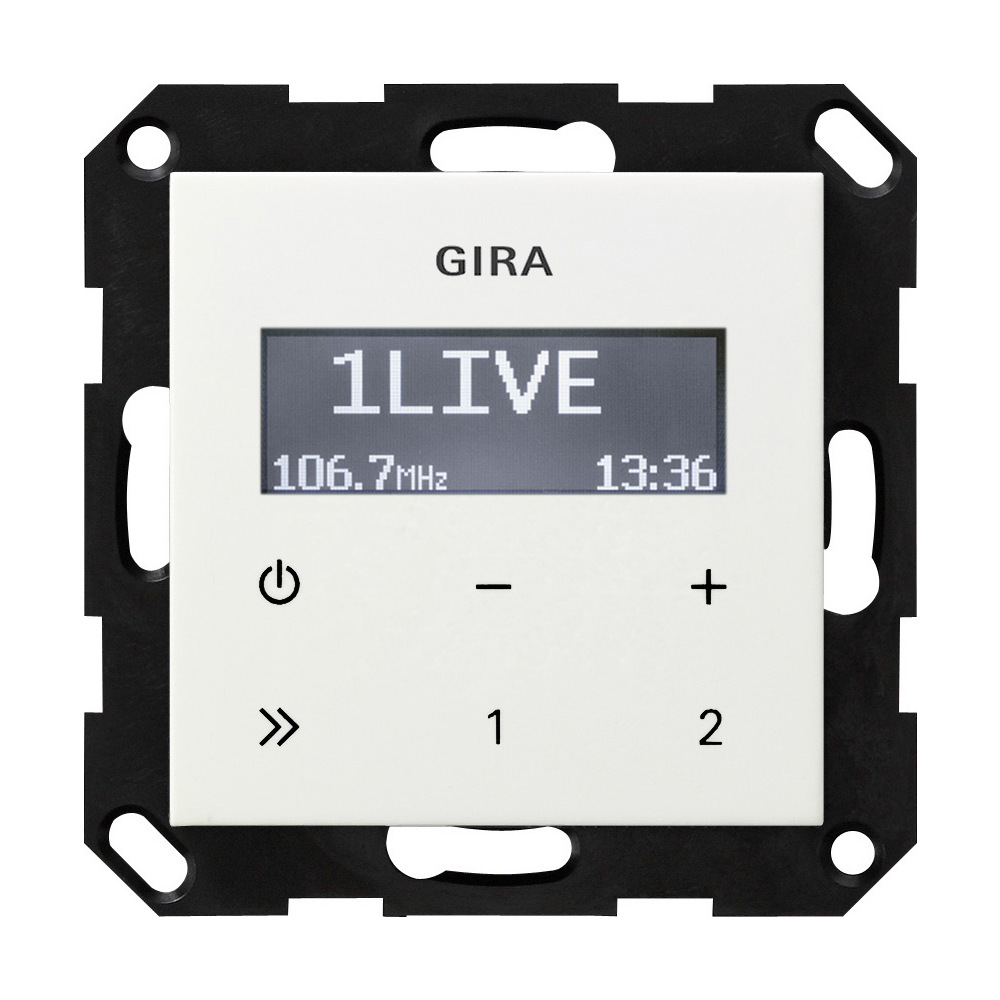 Gira 228403 UnterputzRadio RDS System 55 Reinweiß