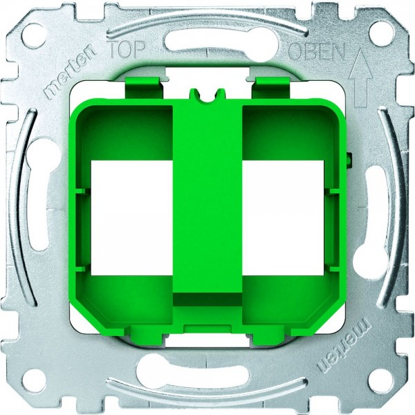 Merten MEG4566-0004 Tragplatte für Steckverbinder Modular-Jack grün