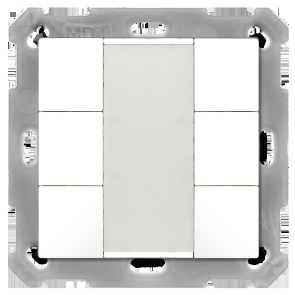 MDT technologies BE-TA5506.02 Taster 55 6-fach Reinweiß matt