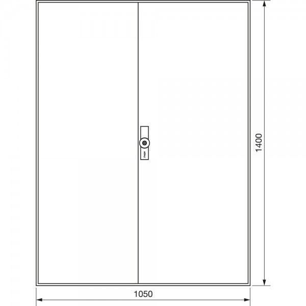 Hager ZB54W Zählerschrank universZ 1400x1050x205mm IP54