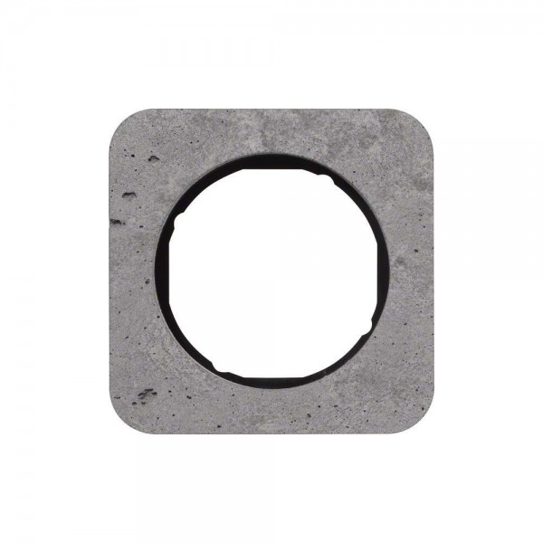 Berker 10112374 Abdeckrahmen 1-fach R.1 Beton geschliffen grau/schwarz glänzend