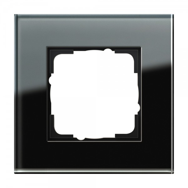 Gira 021105 Abdeckrahmen 1-fach Esprit Glas Schwarz