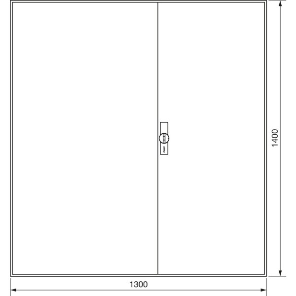 Hager ZB55S Zählerschrank universZ 1400x1300x205mm IP44