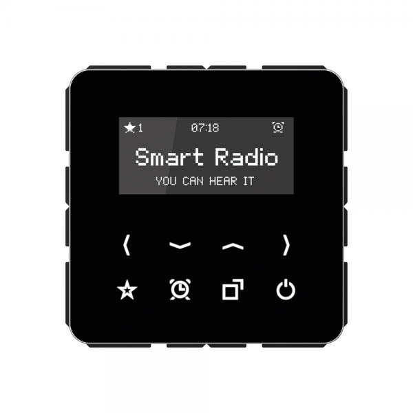 Jung RADCD508SW Smart-Radio mit Display Serie CD schwarz