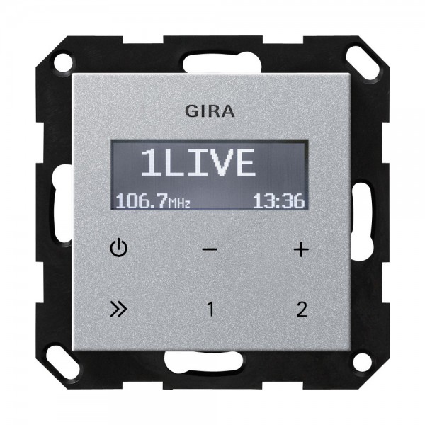 Gira 228426 Unterputz-Radio RDS System 55 Aluminium