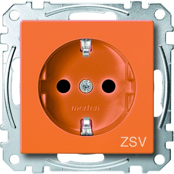 Merten MEG2300-0302 SCHUKO-Steckdose für Sonderstromkreise ZSV System M orange