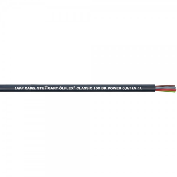 Lapp Kabel ÖLFLEX CLASSIC 100 BK 0,6/1kV 2x1,5mm² Steuerleitung 1120462 Meterware