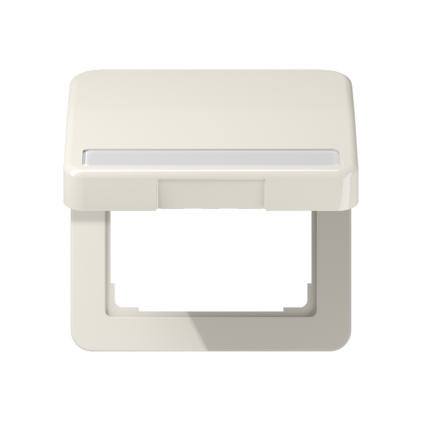 Jung CD590BFNAKL Klappdeckel mit Abdeckung 50x50mm Serie CD cremeweiß hochglänzend