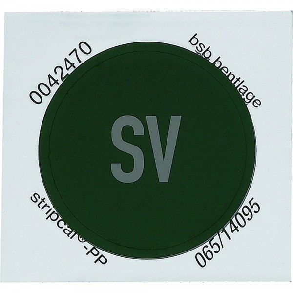 Merten 539656 Etikett für Sicherheitsstromversorgung SV grün
