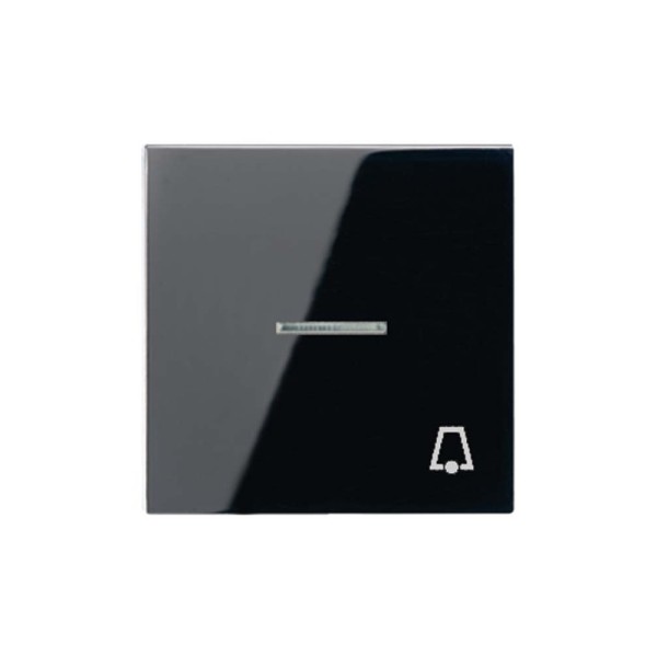 Jung A590KO5KSW Kontroll-Wippe mit Symbol Klingel Serie A schwarz glänzend