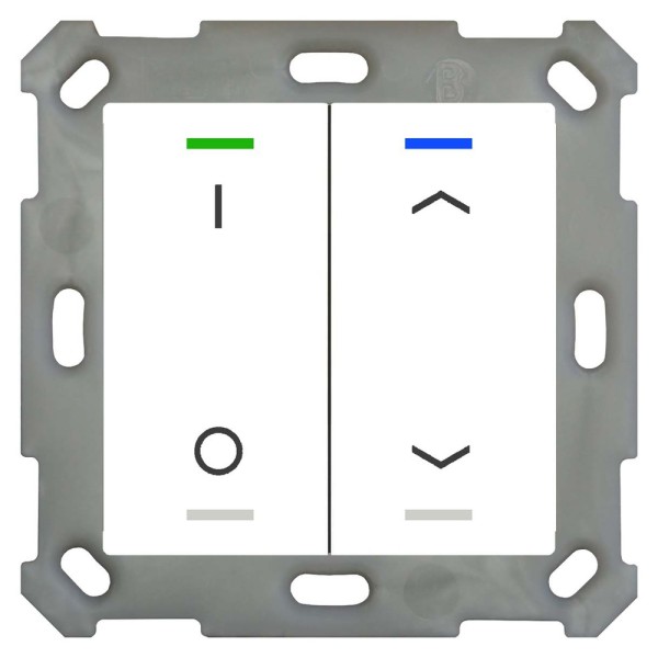 MDT technologies BE-TAL55T2.D1 Taster Light 55 2-fach RGBW Reinweiß glänzend