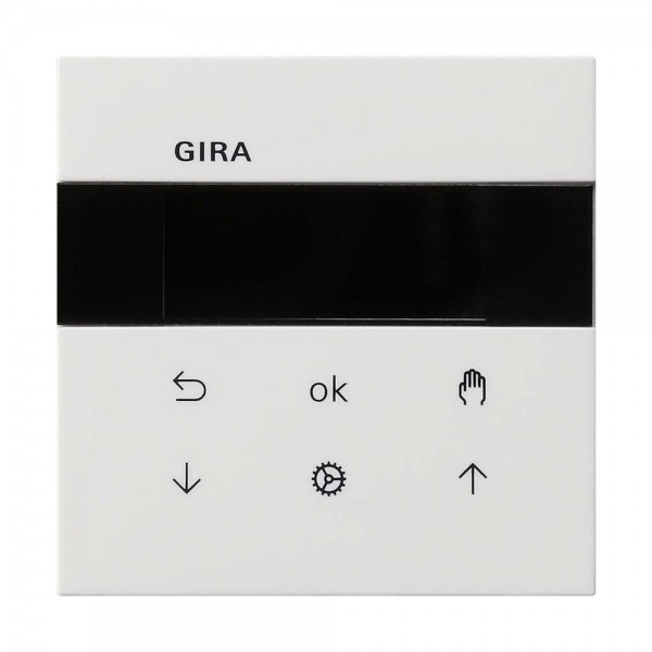 Gira 5366112 System 3000 Jalousie- und Schaltuhr Display Flächenschalter Reinweiß