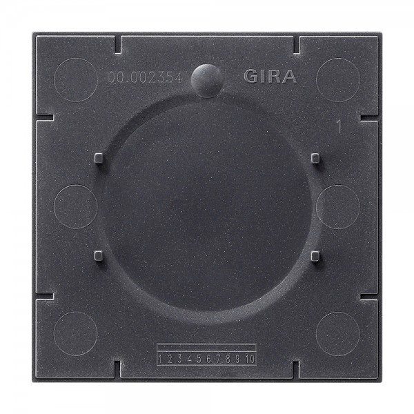 Gira 108100 Montageplatte für Namens- bzw. Türschild 1-fach für E2 Schwarz