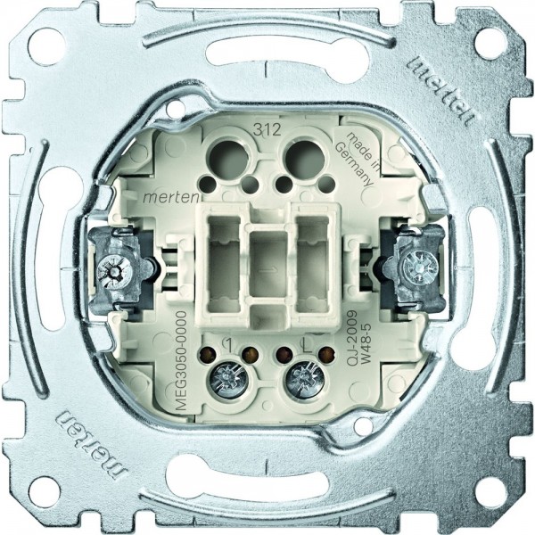 Merten MEG3050-0000 Taster-Einsatz Schließer 1-polig 10 A AC 250 V Schraub-Liftklemmen