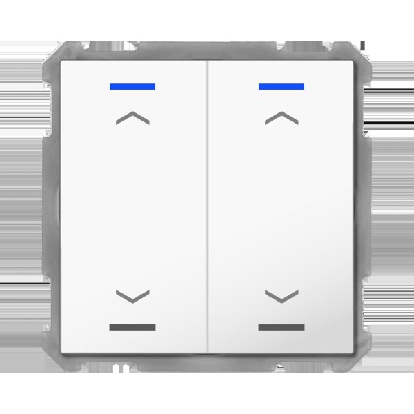 MDT technologies BE-TAL63T2.A1 Taster Light 63 2-fach RGBW Studioweiß glänzend