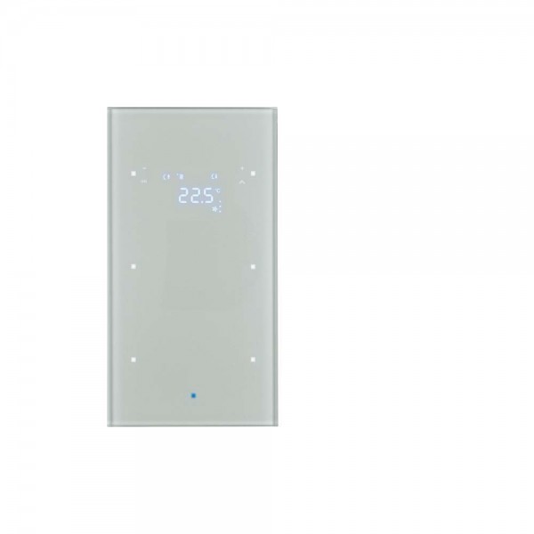 Berker 75642034 Berker TS Glas-Sensor 2-fach mit Temperaturregler Glas alu