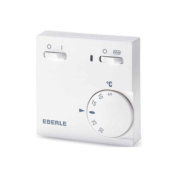 Eberle RTR-E 6181 Raumtemperaturregler 5-30°C 10A 111110351100 1Ö mit Schalter
