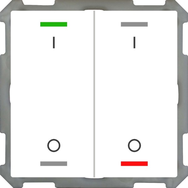 MDT technologies BE-TAL6302.B1 Taster Light 63 2-fach RGBW Studioweiß glänzend