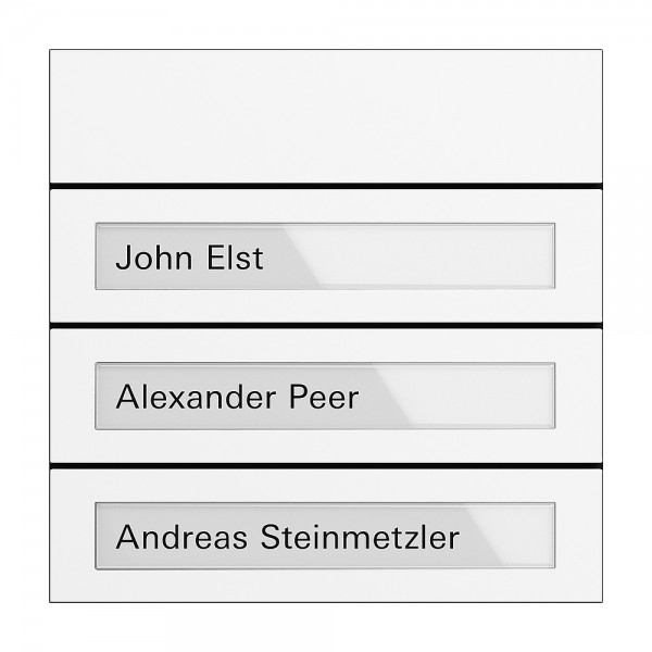 Gira 5533902 Ruftastenmodul System 106 3-fach Verkehrsweiß (lackiert)