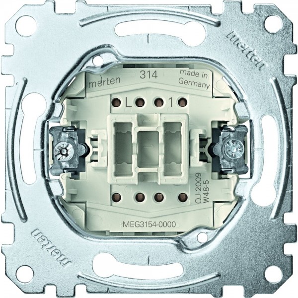 Merten MEG3154-0000 Taster-Einsatz mit separatem Meldekontakt Schließer 1-polig 10 A AC 250 V