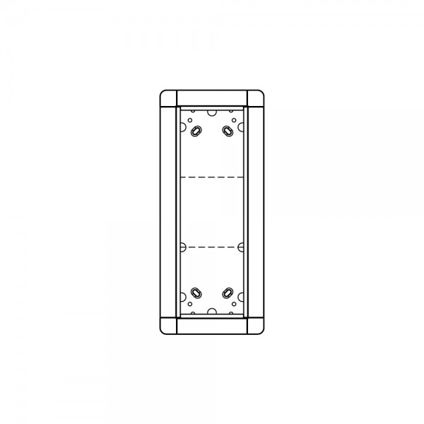 Ritto Portier Unterputz-Rahmen 3-fach weiß 1881370 141x334mm