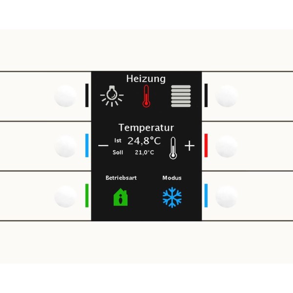 MDT technologies BE-TAS86T.02 Taster Smart 86 mit Farbdisplay Reinweiß glänzend