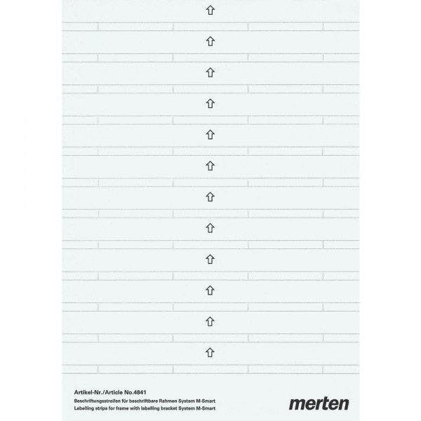 Merten 484100 Beschriftungsstreifen für M-Smart-Abdeckrahmen