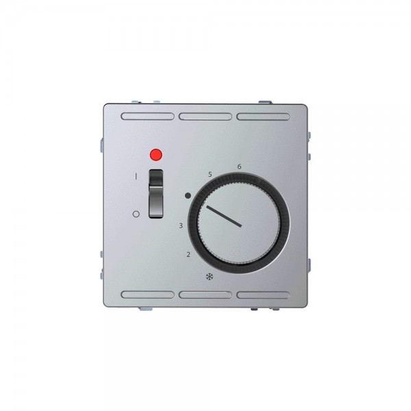 Merten MEG5761-6036 Raumtemperaturregler 24 V mit Schalter System Design edelstahl
