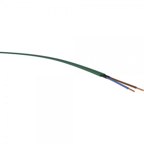 Meterware Illu Kabel / Leitung flach H05RNH2-F 2x1,5 mm² grün günstig  online kaufen