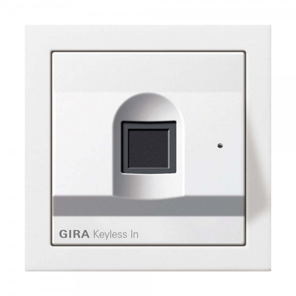 Gira 2617112 Keyless In Fingerprint-Leseeinheit Flächenschalter Reinweiß