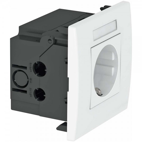 OBO Bettermann SDE-RW D0GN1B Steckdoseneinheit AR45 1-fach 84x84x59mm grün