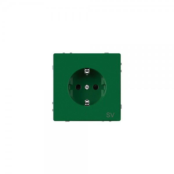 Merten MEG2300-6004 SCHUKO-Steckdose für Sonderstromkreise System Design grün