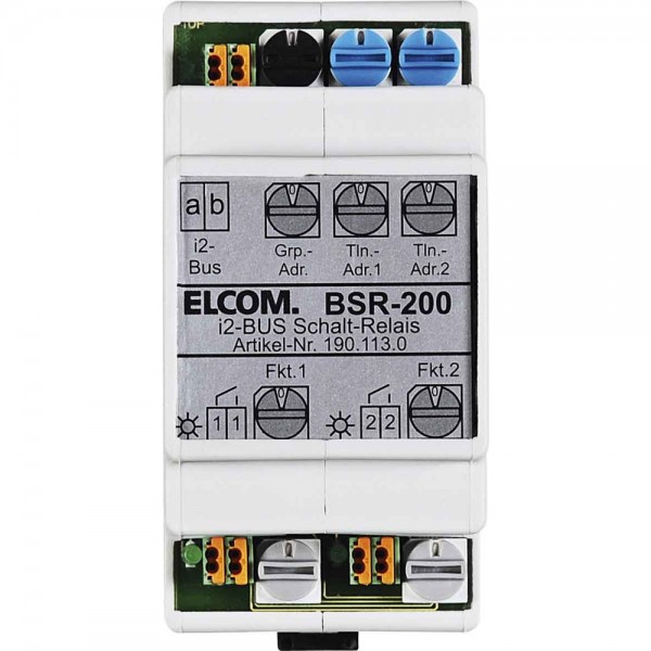 Elcom BSR-200 Schaltrelais 2-fach REG i2Audio
