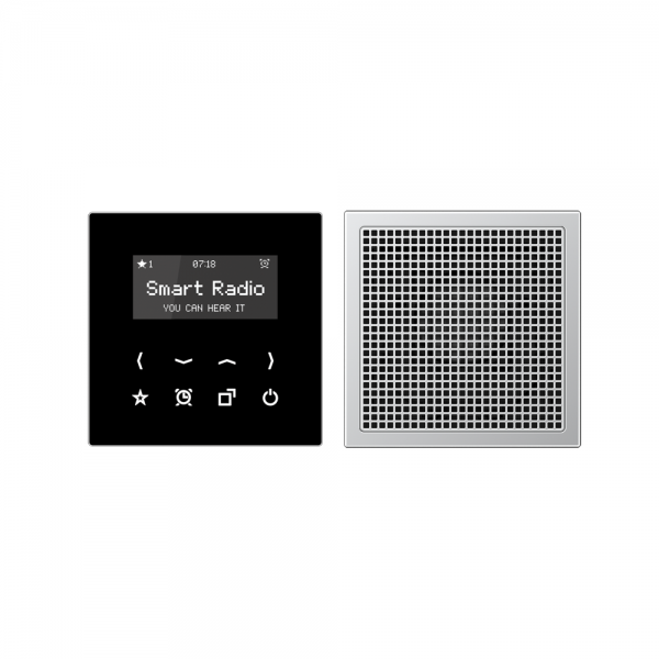 Jung RADAL2918 Smart-Radio mit Display Set Mono Serie LS aluminium