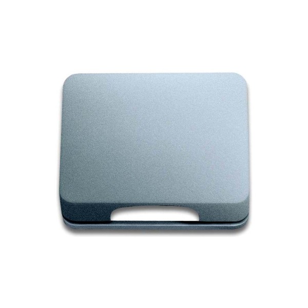 Busch-Jaeger 1746-266-101 Zentralscheibe 50x50 TAE mit Klappdeckel alpha titan