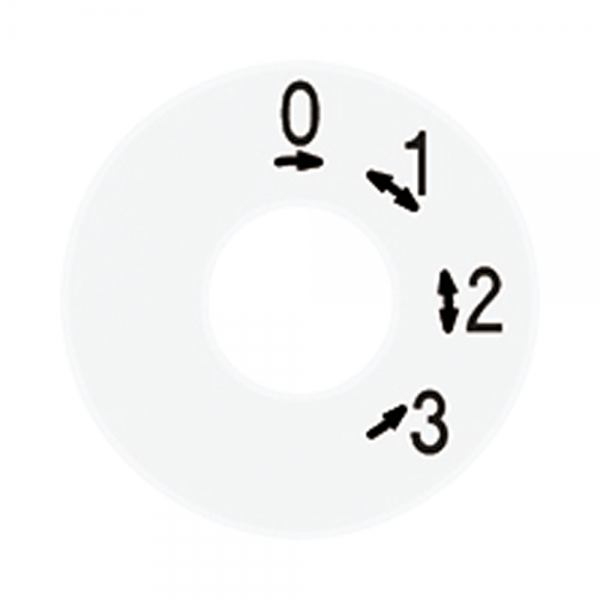 Jung SKS 1101-4WW Skalenscheibe für Drehschalter alpinweiß