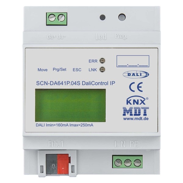 MDT technologies SCN-DA641P.04S DaliControl IP PRO64 Gateway 4TE REG