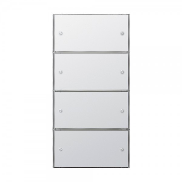 Gira 2035112 KNX Tastsensor 3 Komfort 4-fach (2+2) Reinweiß glänzend