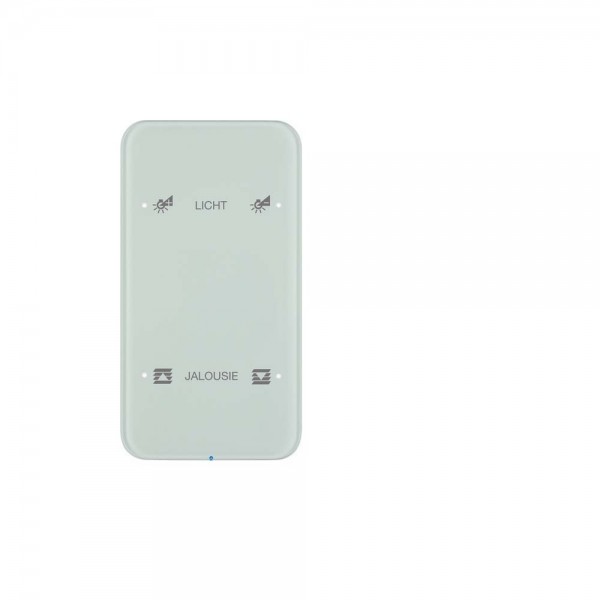 Berker 75142160 R.1 - Touch Sensor 2-fach Komfort mit integriertem Busankoppler Glas polarweiß