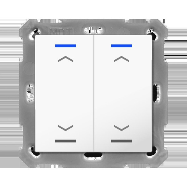 MDT technologies BE-TAL55T2.A1 Taster Light 55 2-fach RGBW Reinweiß glänzend