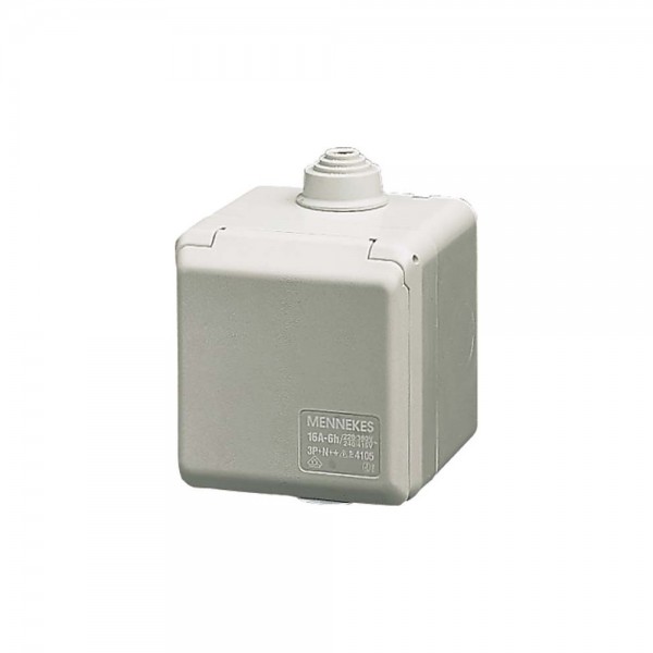 Mennekes 4110 Cepex-Wandsteckdose 32A 5-polig 6h 400V IP44 grau