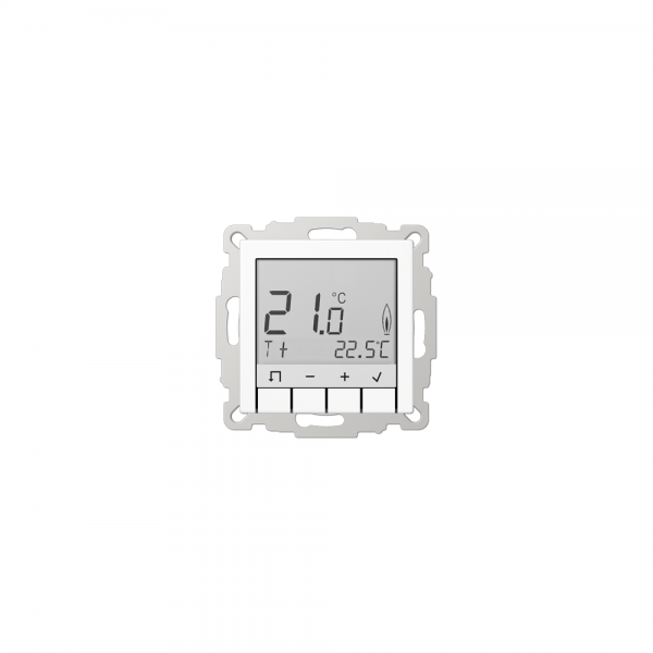 Jung TRDA231WW Raumtemperaturregler mit Display alpinweiß