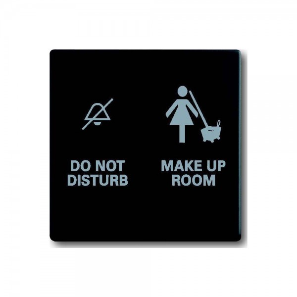 Busch Jaeger 1785/11-885 Wippe mit Aufdruck DO NOT DISTURB MAKE UP ROOM schwarz matt