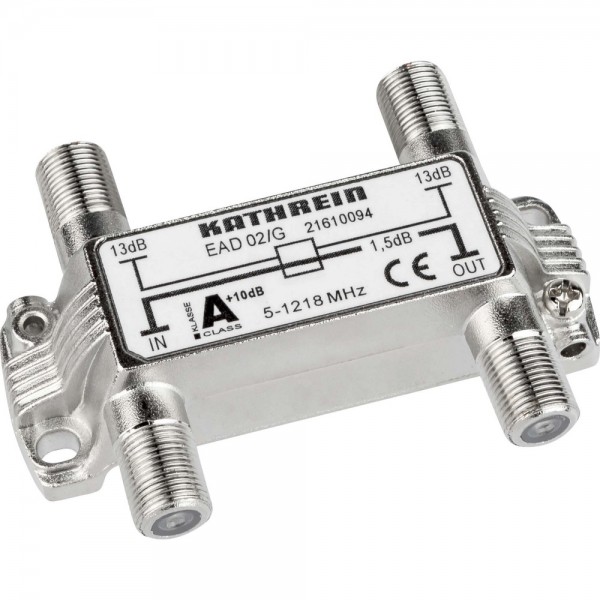 Kathrein EAD 02/G Abzweiger mit F-Connectoren 2-fach 5-1218 MHz 13dB