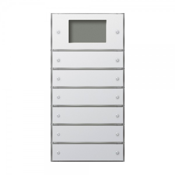 Gira 2046112 KNX Tastsensor 3 Plus 6-fach (2+4) Reinweiß glänzend